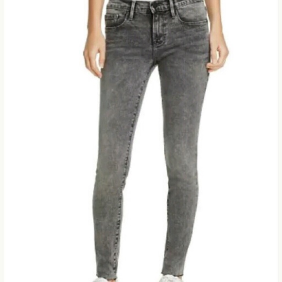 Frame EUC Denim Women Skinny Jeans Acid Gray 27 - Picture 1 of 5